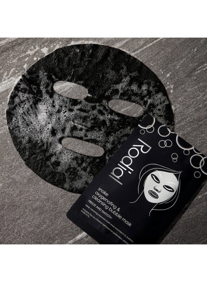 Rodial Snake Bubble Mask Individual – Deep Detox for Congested Skin, O2 Bubbles & Charcoal, Purifying Sheet for Blackhead Relief 20ml - Image 3